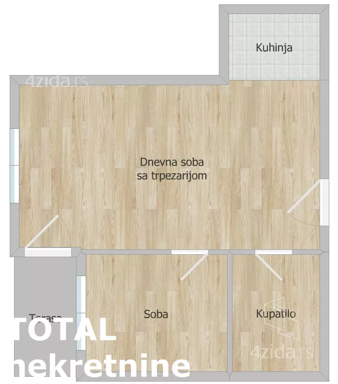Jednoiposoban stan | 4zida