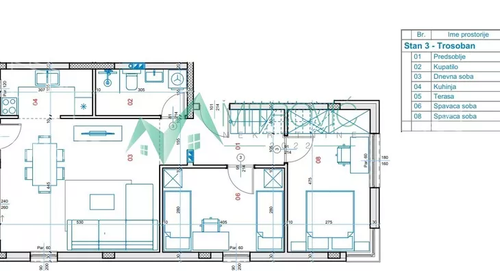 Trosoban stan | 4zida