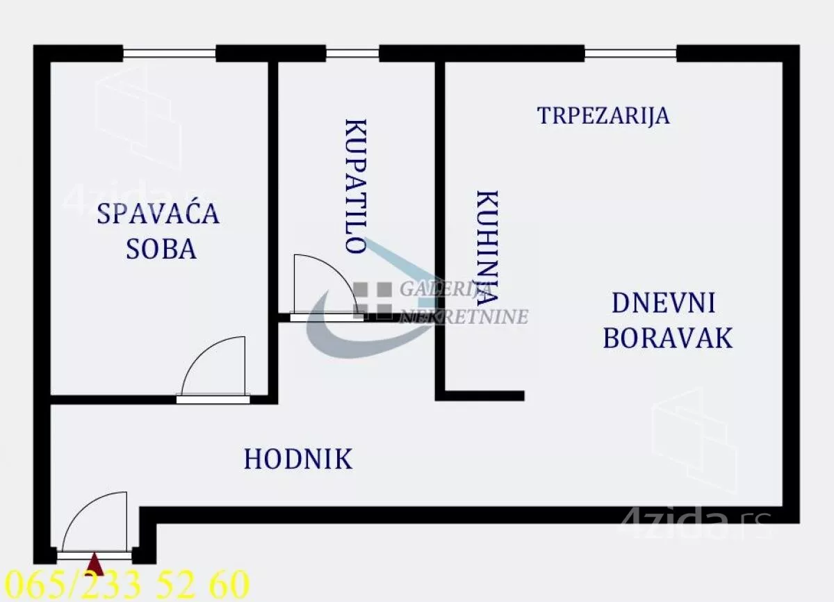 Jednoiposoban stan | 4zida