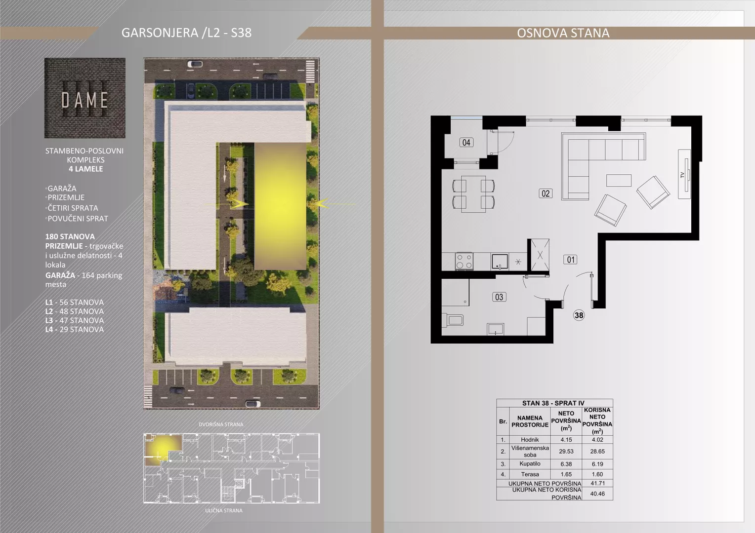 Jednosoban stan | 4zida