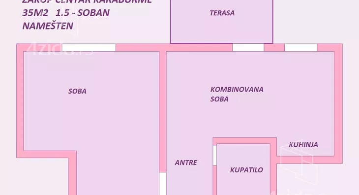 Jednoiposoban stan | 4zida