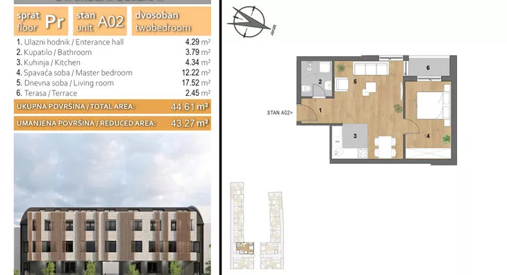 Dvosoban stan | 4zida