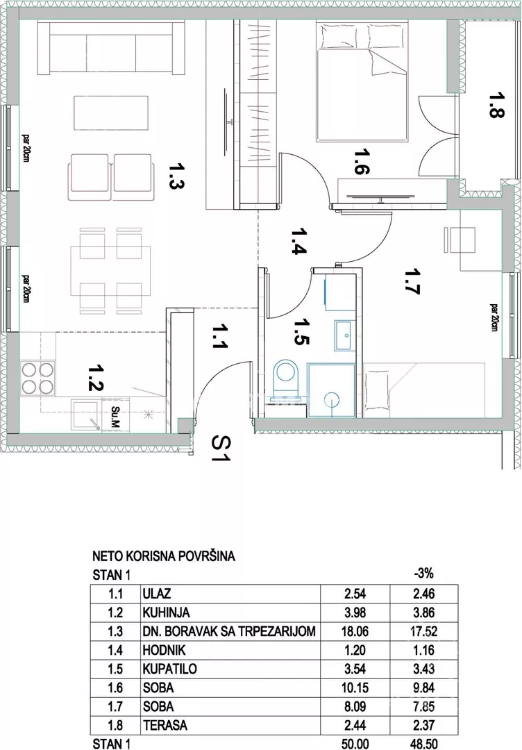Dvoiposoban stan | 4zida