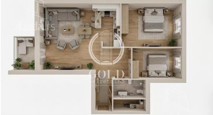 Trosoban stan | 4zida