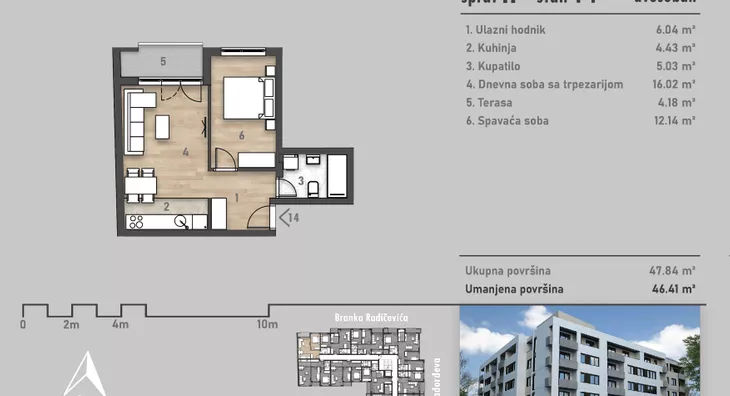 Dvosoban stan | 4zida