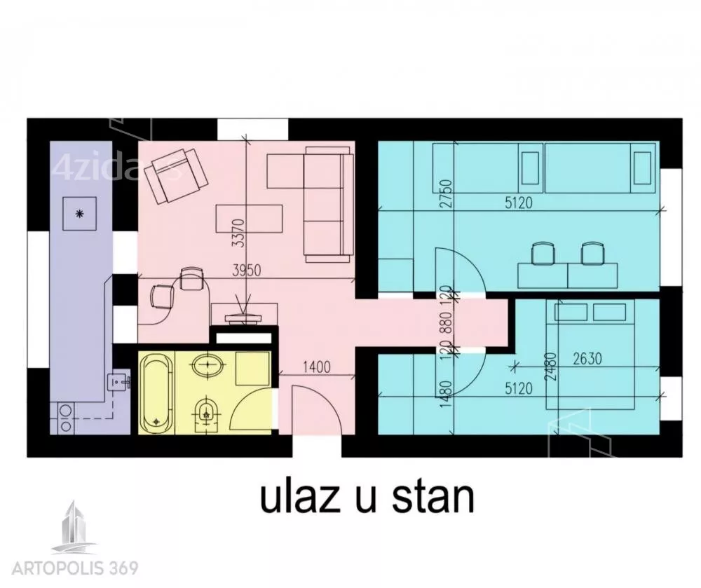 Dvoiposoban stan | 4zida