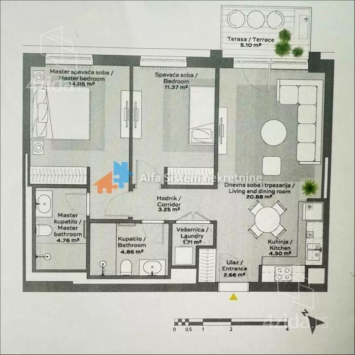 Trosoban stan | 4zida