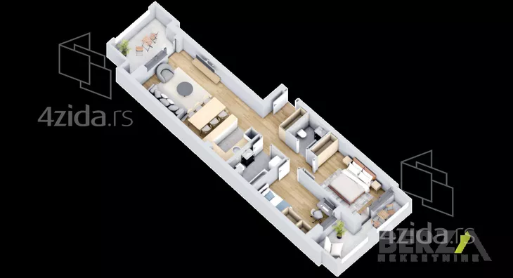 Trosoban stan | 4zida