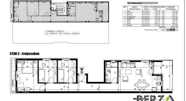 Troiposoban stan | 4zida