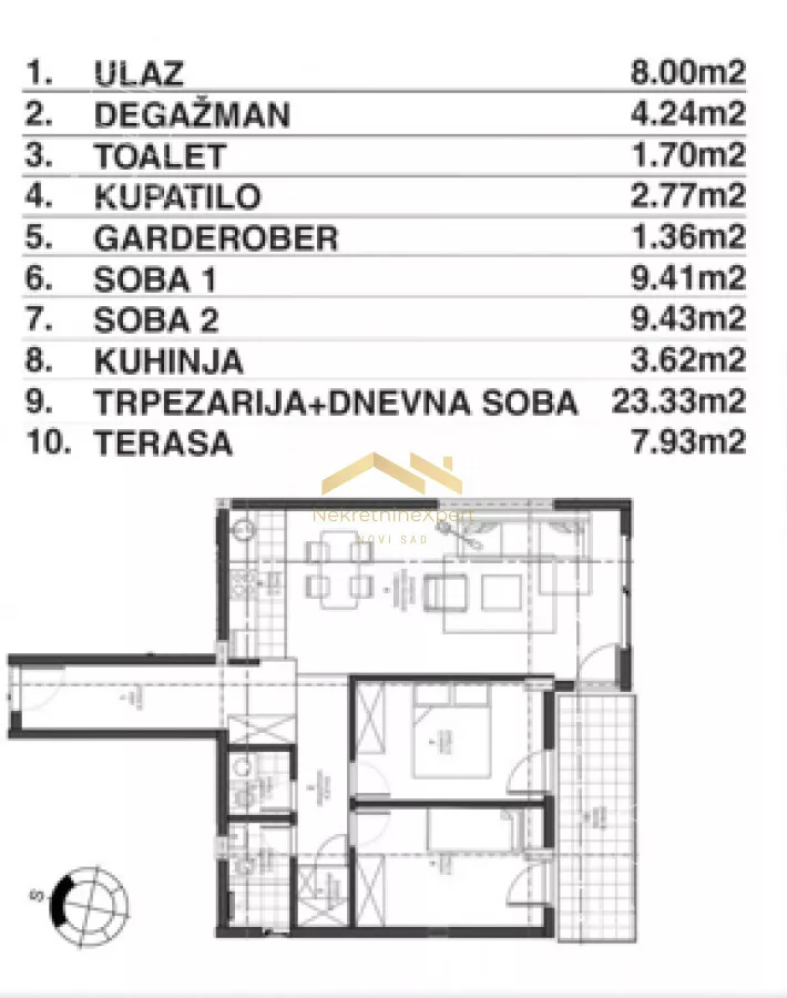 Trosoban stan | 4zida
