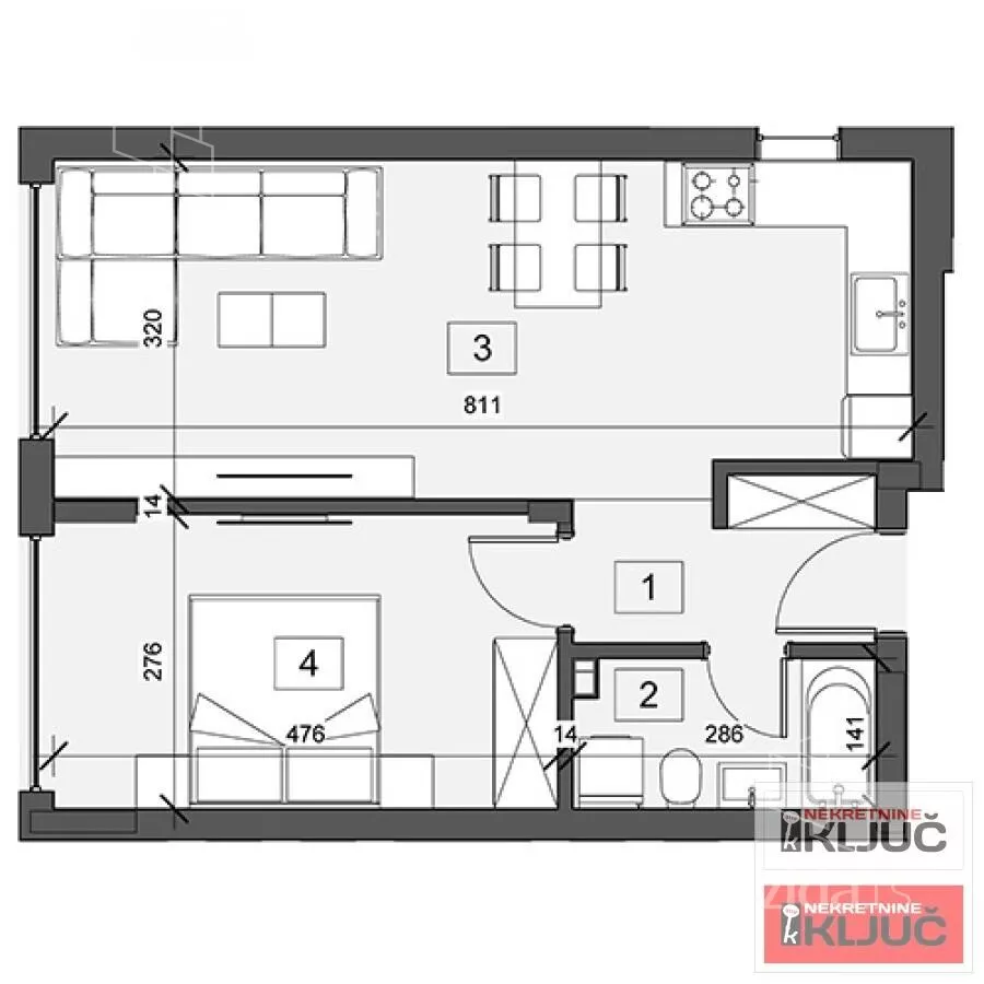 Dvosoban stan | 4zida