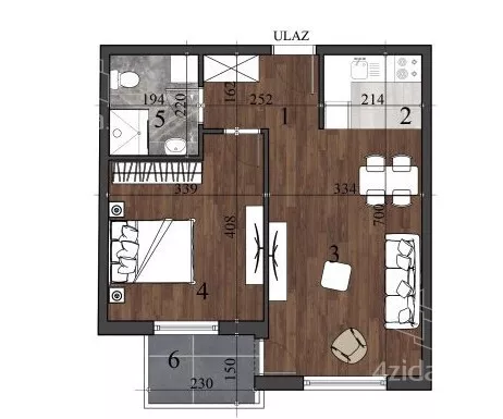 Dvosoban stan | 4zida