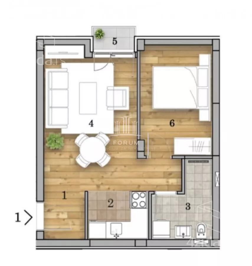 Dvosoban stan | 4zida