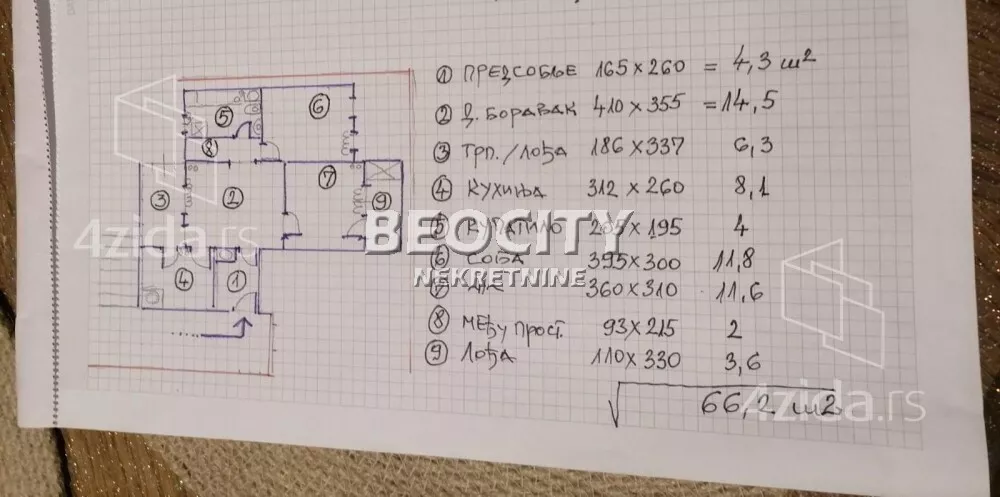 Trosoban stan | 4zida