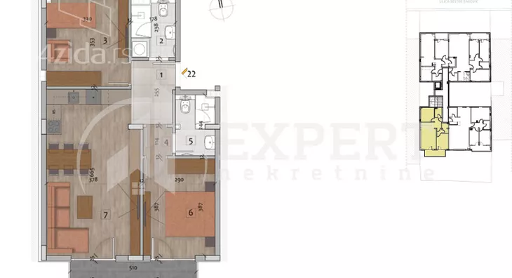 Trosoban stan | 4zida