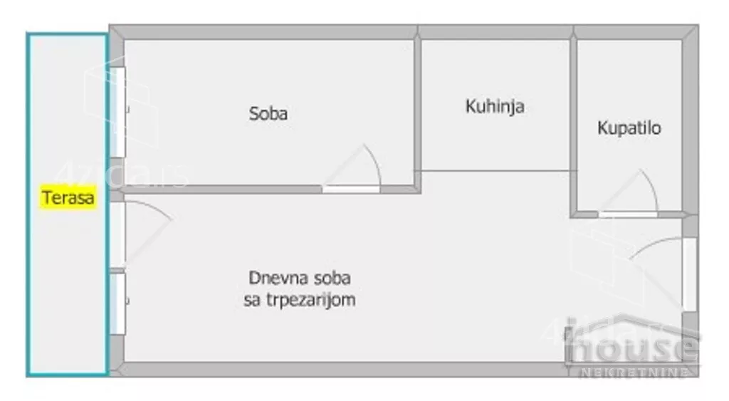 Jednoiposoban stan | 4zida