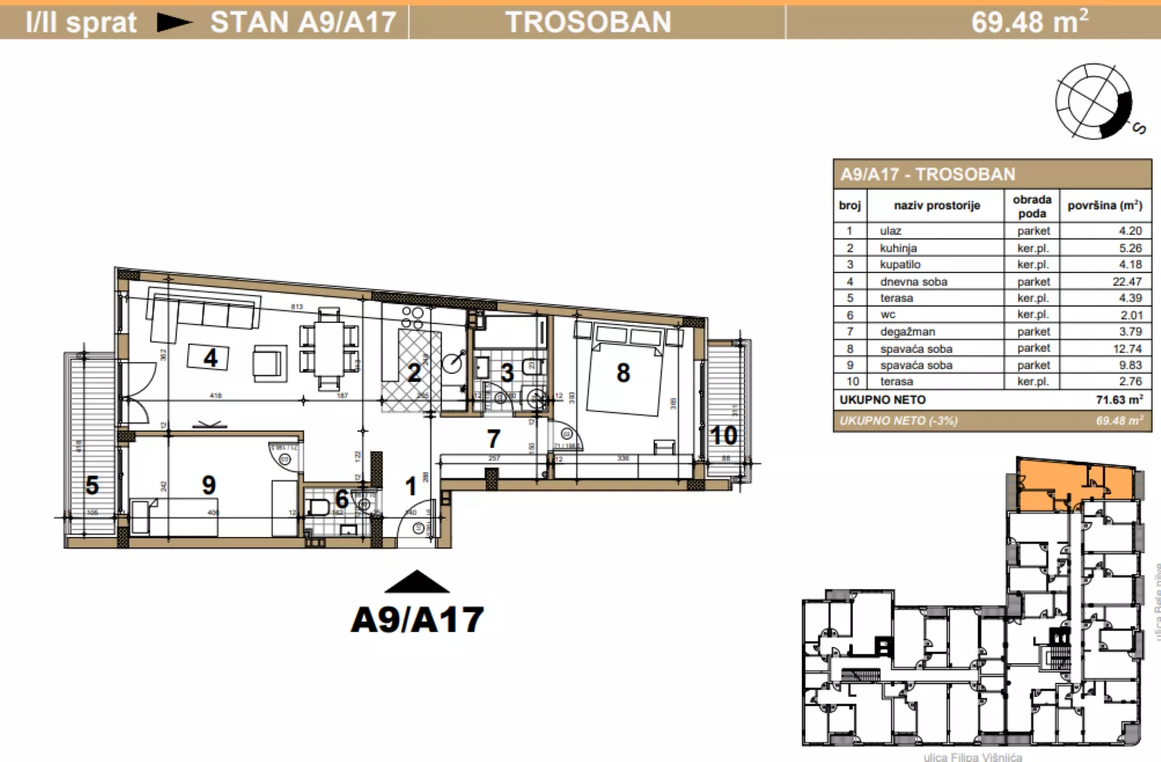 Trosoban stan | 4zida