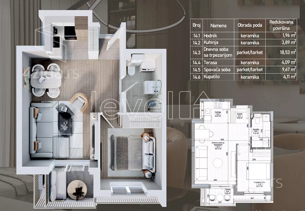 Dvosoban stan | 4zida