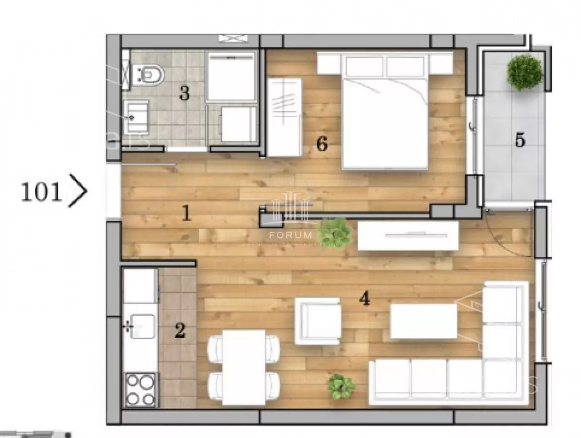 Dvosoban stan | 4zida