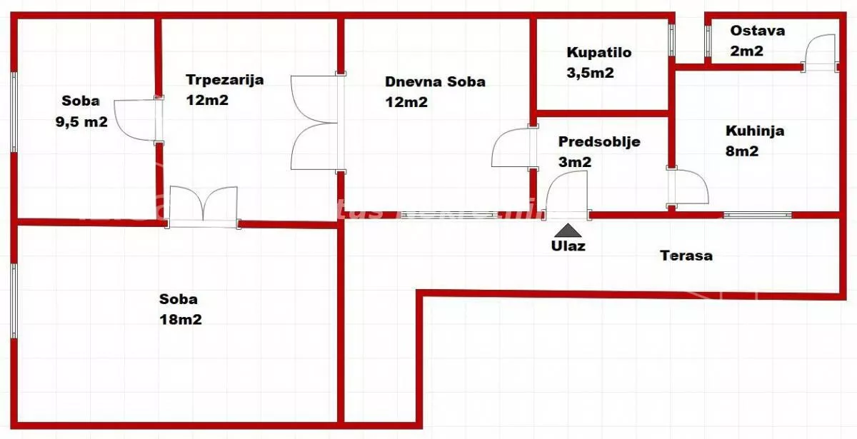 Trosoban stan | 4zida