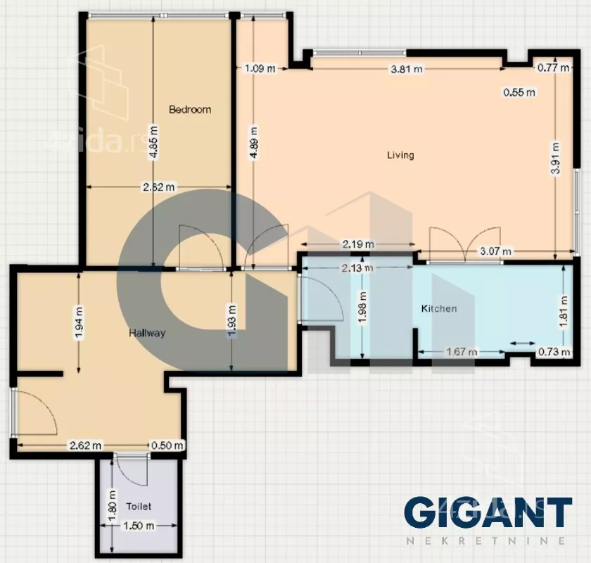 Dvosoban stan | 4zida