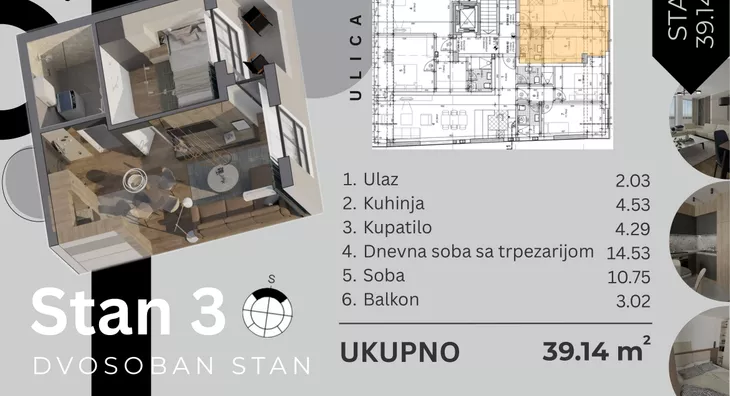 Dvosoban stan | 4zida