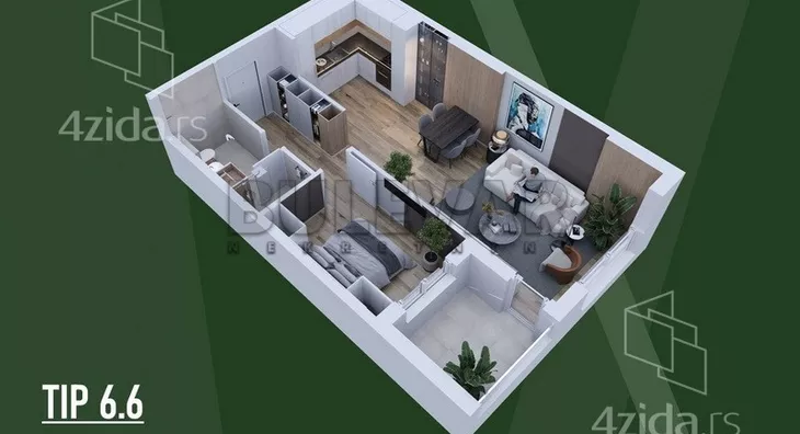 Dvosoban stan | 4zida