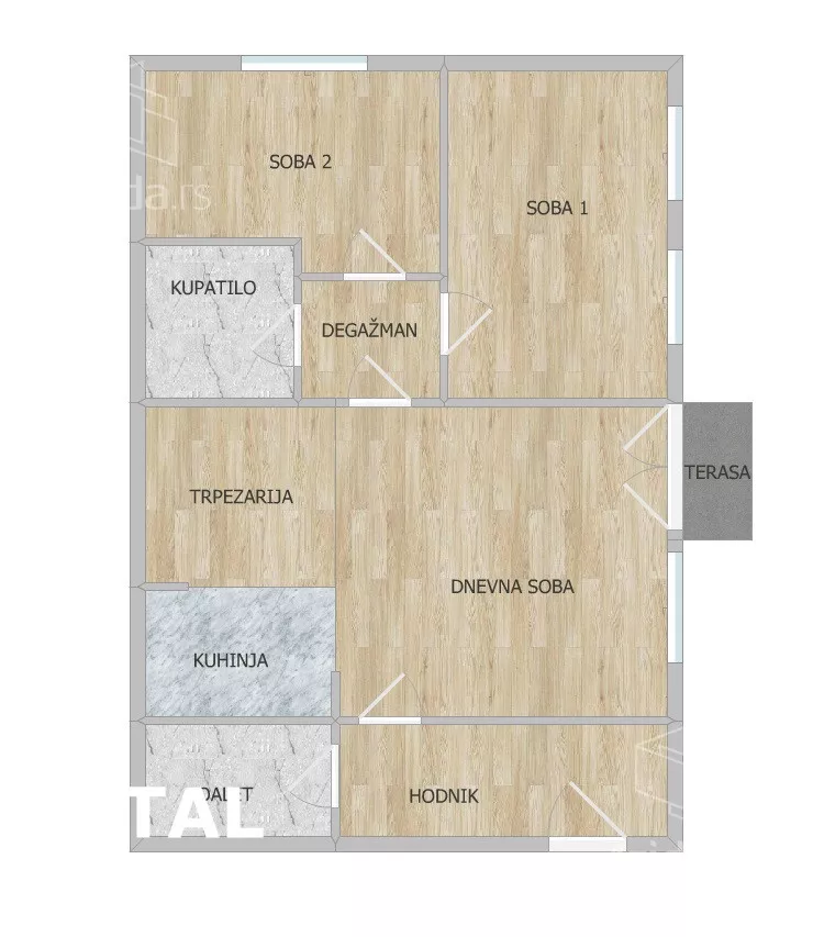 Trosoban stan | 4zida