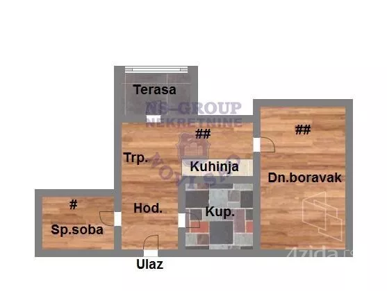 Jednoiposoban stan | 4zida