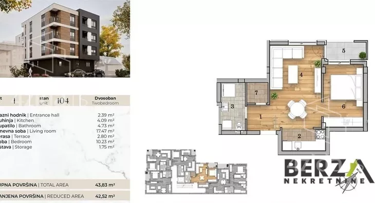 Dvosoban stan | 4zida