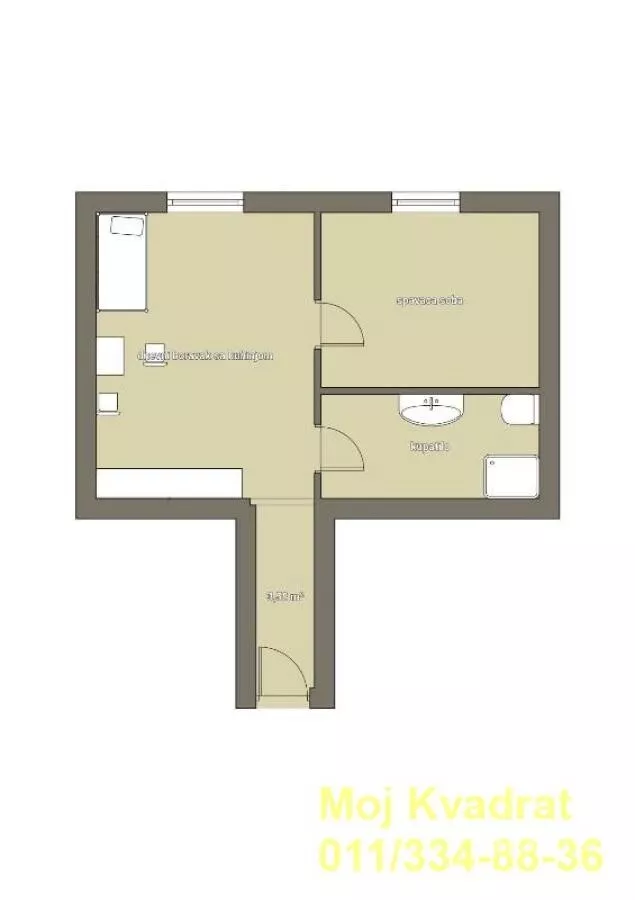 Jednoiposoban stan | 4zida