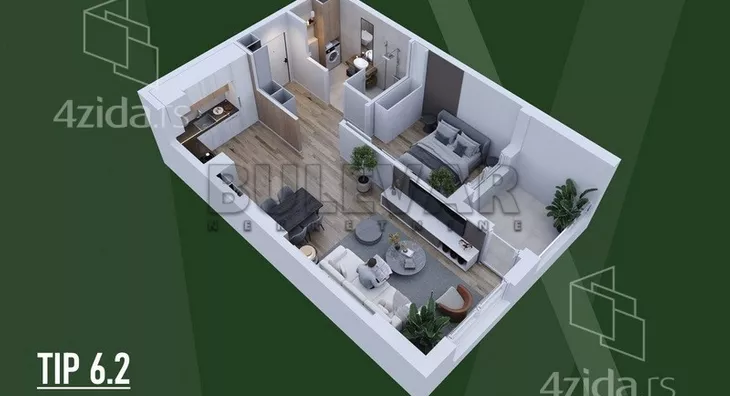 Dvosoban stan | 4zida