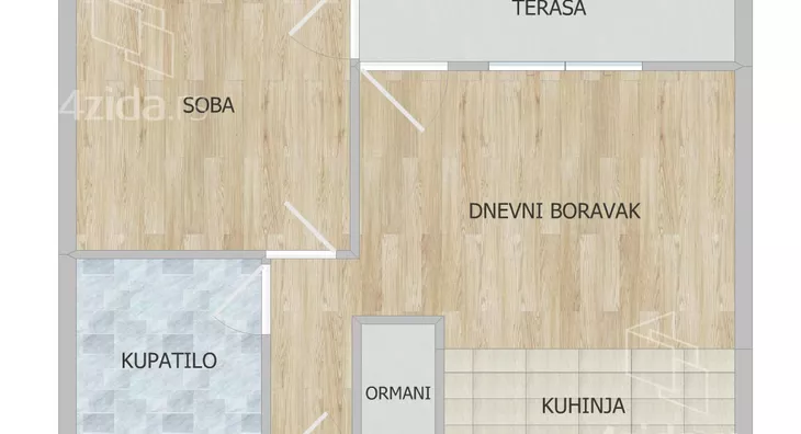 Jednoiposoban stan | 4zida