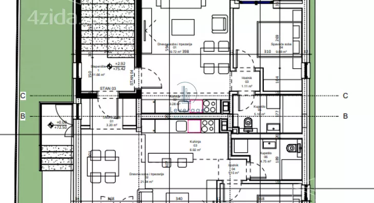 Jednoiposoban stan | 4zida