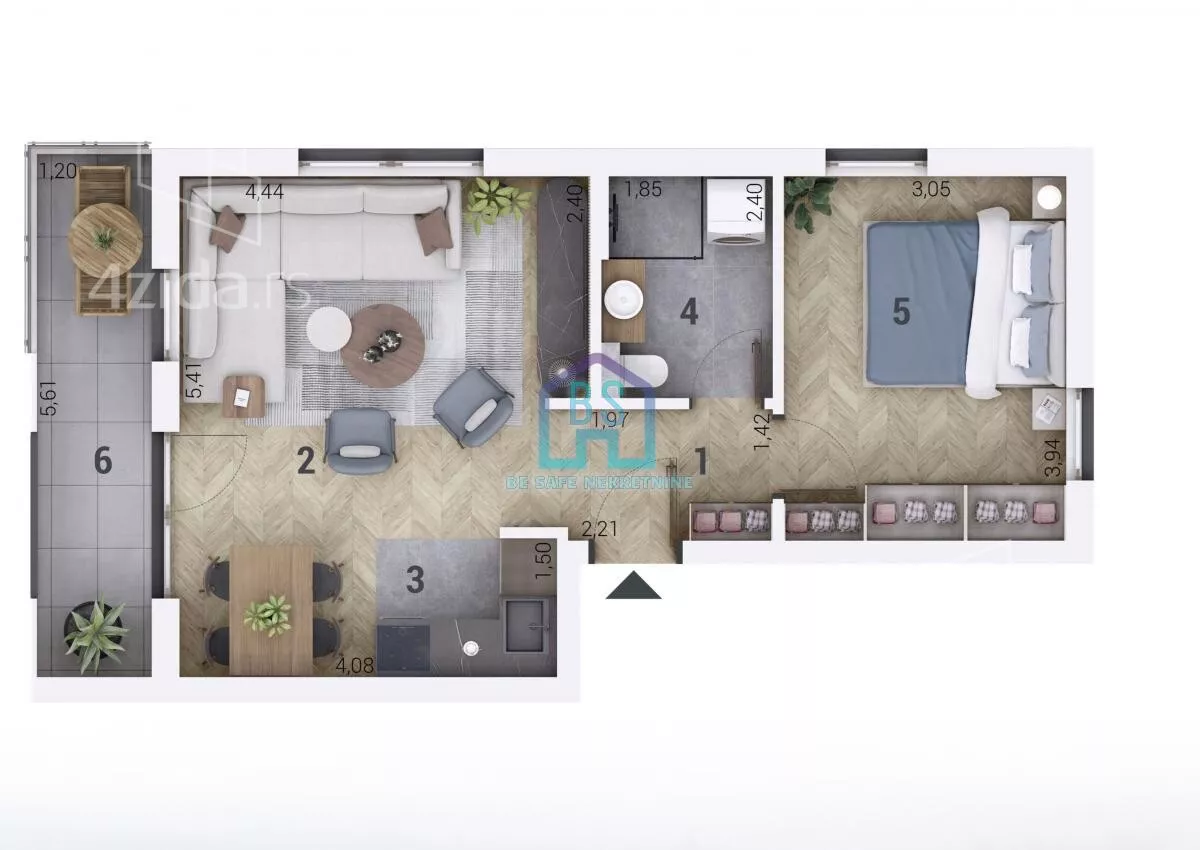 Dvosoban stan | 4zida