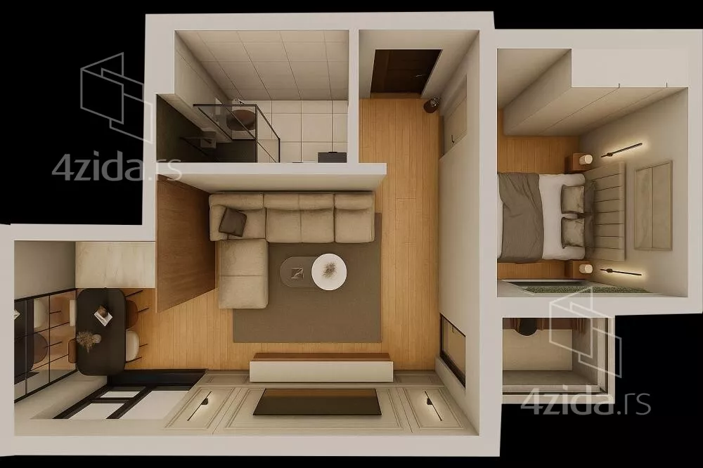 Jednoiposoban stan | 4zida