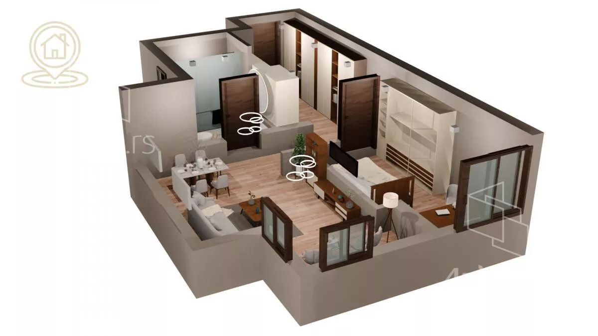 Jednoiposoban stan | 4zida