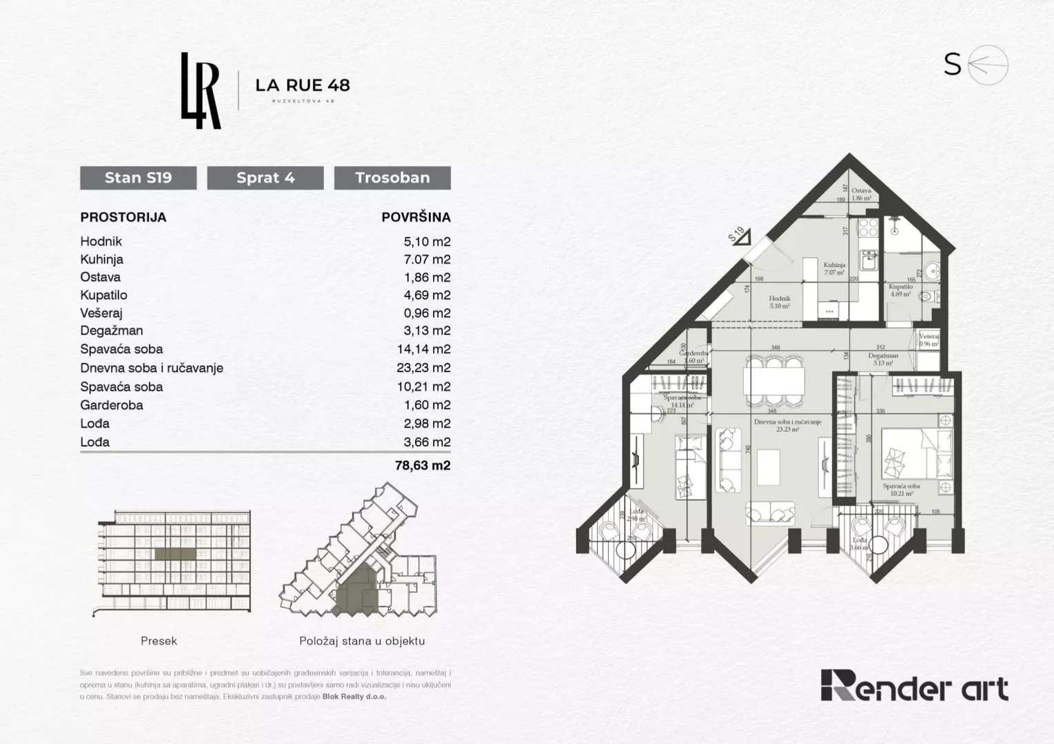 Trosoban stan | 4zida
