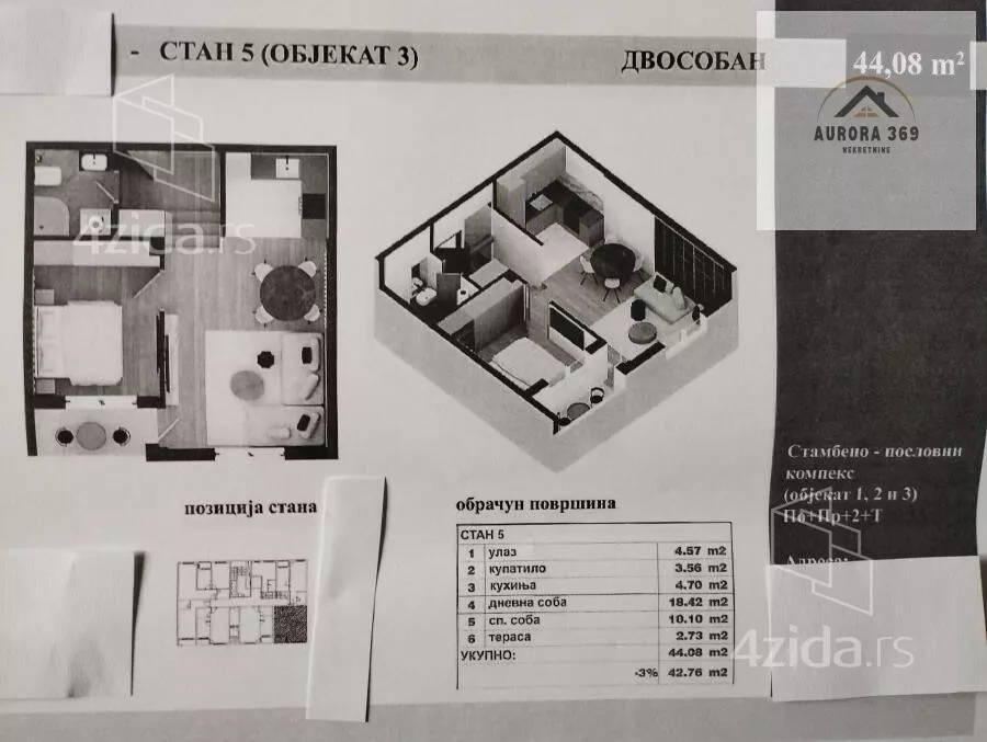 Dvosoban stan | 4zida