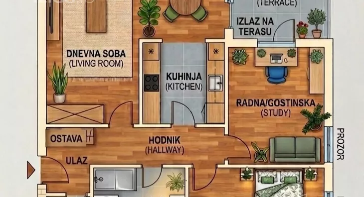 Dvoiposoban stan | 4zida