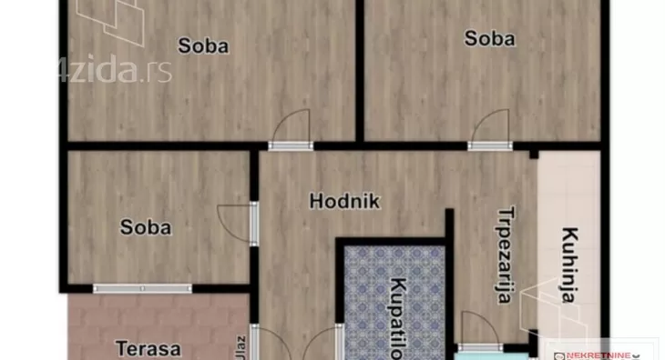 Trosoban stan | 4zida