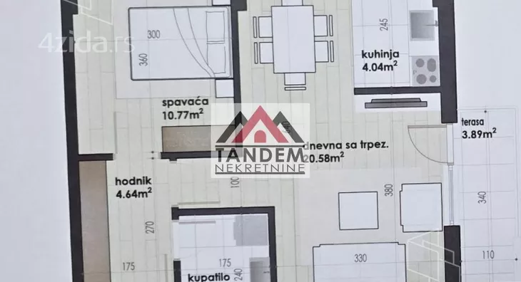 Jednoiposoban stan | 4zida