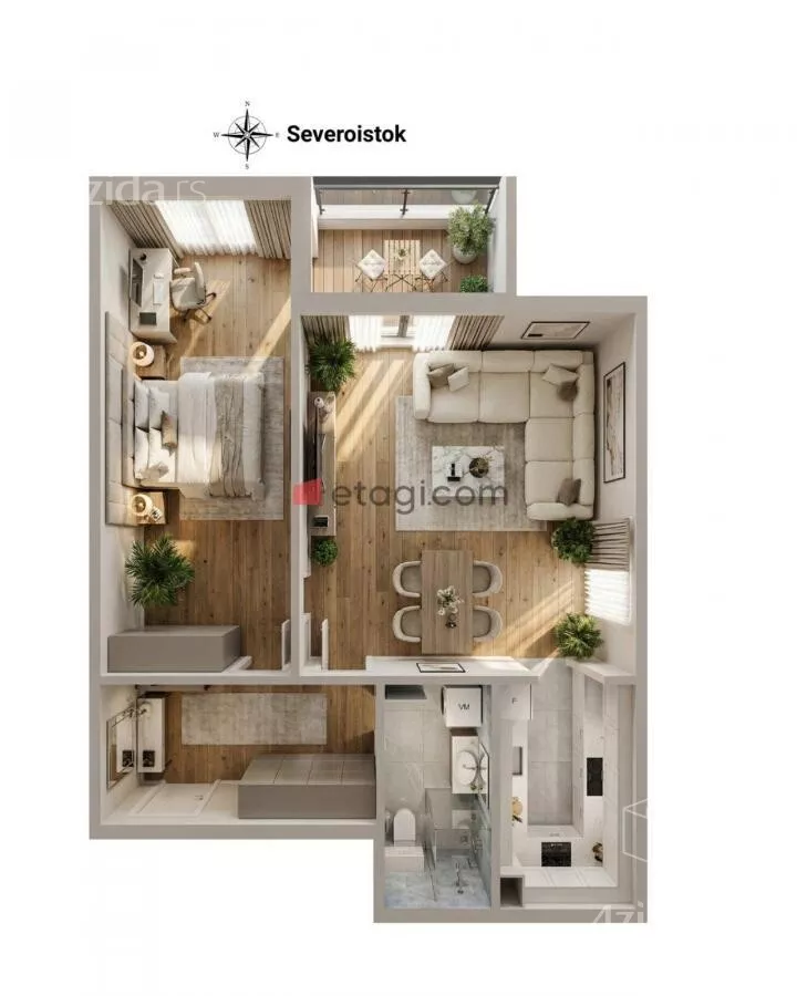 Trosoban stan | 4zida