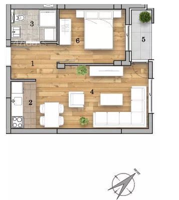 Dvosoban stan | 4zida