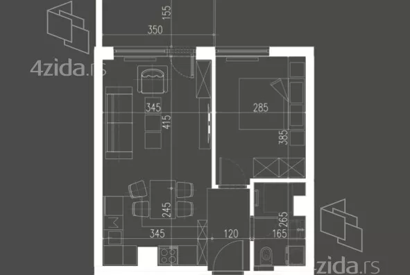 Dvosoban stan | 4zida
