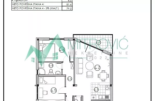Troiposoban stan | 4zida