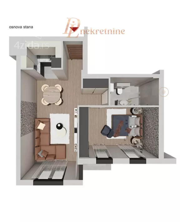 Dvosoban stan | 4zida