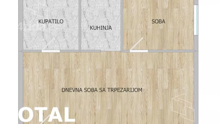 Jednoiposoban stan | 4zida