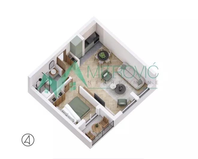 Jednoiposoban stan | 4zida