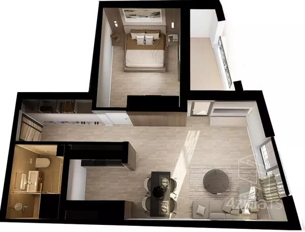 Jednoiposoban stan | 4zida